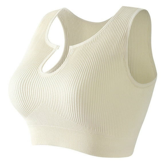 AherBiu Crop Tank Tops for Women Ribbed Yoga Tank Top Sleeveless Stretchy Workout Gym Tops Sports Wear
