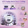 thumbnail image 3 of 248W UV LED Nail Lamp, with 60 LED Beads, Faster Curing Lamp LED Nail Dryer with 4 Timers white, nail lamp, 3 of 5