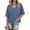 Blue Grey, variant on Summer Women V Neck T Shirt Casual Short Sleeved Basic T Shirt Top