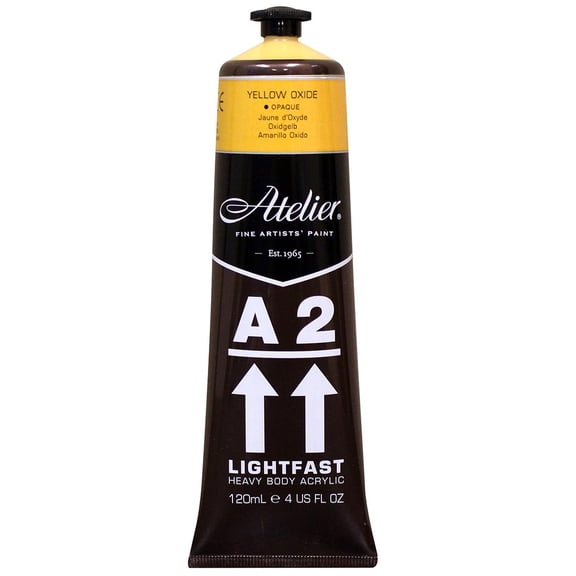 A>2 Chroma Lightfast Heavy Body Acrylic - Yellow Oxide