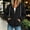 Black, variant on Hueoook Zip Up Womens Hoodie Pullover Trendy Casual Fleece Hooded Sweatshirt Pockets Half-Zip Light Hoodie Tops Blue S