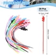thumbnail image 2 of 20Pack 10" Silicone Cable Ties, Reusable Zip Ties Strips Twist Tie, Mixed Colors, 2 of 6