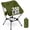 Green, variant on Spanspace Folding Camping Chair, Foldable Outdoor Lawn Chair with Cup Holder and Carry Bag, Heavy Duty 350LBS Capacity, Portable Lightweight Camping Chair for Camping, Backyard, Beach, Black