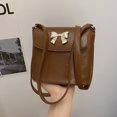 thumbnail image 3 of Bolso bandolera pequeño y fresco de verano 2025 para chica del bosque, bolso bandolera con lazo de color liso para la axila., 3 of 5