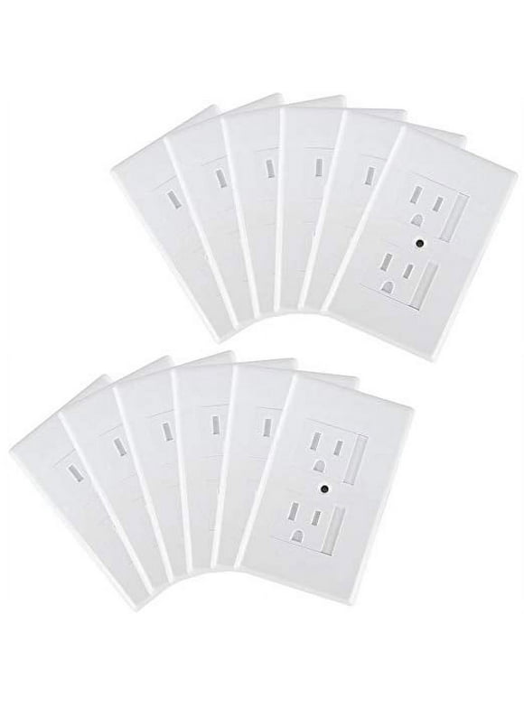 Mommys Helper Safe Plate Electrical Outlet Covers Standard, 12 Pack, White