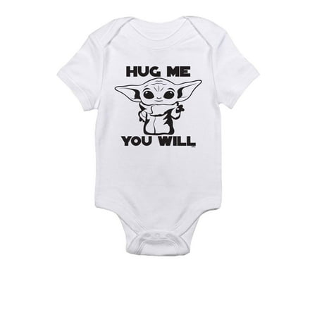 

TeeNow - Light/Dark Side - Adorable Future SW Inspired - Funny Infant Bodysuit - Boy/Girl (3-6 Months White Hug Me)
