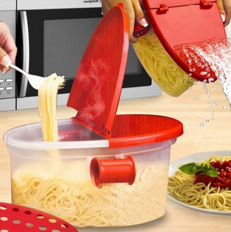 Eco-Friendly Microwave Noodles Pasta Spaghetti Cooker Kitchen Cooking Gadget Box