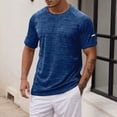 thumbnail image 2 of uikmnh Men T Shirts Men's Athletic Performance T Shirt for Summer Active Wear Comfortable Round Neck Sports Shirt for Running and Fitness Size:S, 2 of 5