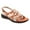 Orange Washed Nappa Leather/Nude Sueded Leather, variant on Women's Tabago Wedge Sandal 9.5 2AN, Orange Washed Nappa Leather/Nude Sueded Leather