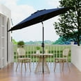 thumbnail image 7 of 10ft Patio Umbrella, Table Umbrella Outdoor Patio with Crank Lift & Push Button Tilt, 8 Sturdy Ribs for Yard, Deck, Pool, 7 of 7
