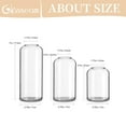 thumbnail image 6 of Glasseam Clear Bud Vases Set of 6 Modern Small Glass Cylinder Vase for Centerpieces 3.7",5.7"&7", 6 of 9