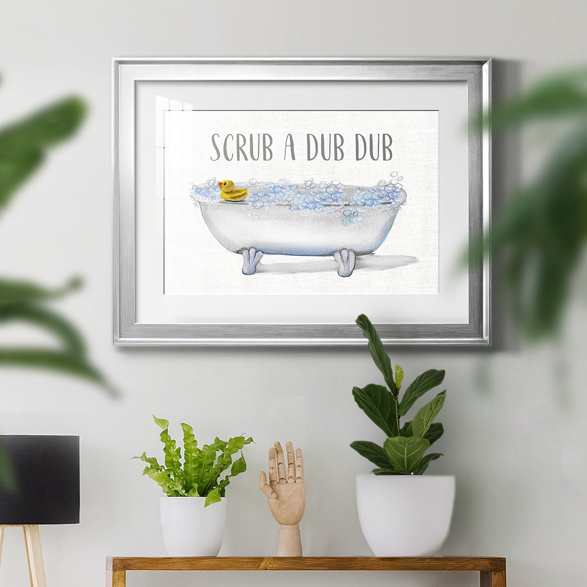 Scrub A Dub Premium Framed Print - Ready to Hang