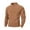Khaki, variant on ZVNAΖH Men's 3 Button Collared Pullover Fall Winter Warm Sweatshirt with Thumb Holes Soft Brushed Fleece Pullover Sweater