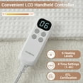 thumbnail image 3 of Electric Heated Blanket, Machine Washable Fast Heating Blanket with LCD Controller, 6 Adjustable Heating Levels and 10 Hours Auto Off, 3 of 7