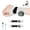 White-2pcs, variant on Wrist Massager for Carpal Tunnel, Rechargeable Adjustable Electric Heating Pad with 8 Modes, 30 Intensity Levels, Magnetic Detachable for Home Office
