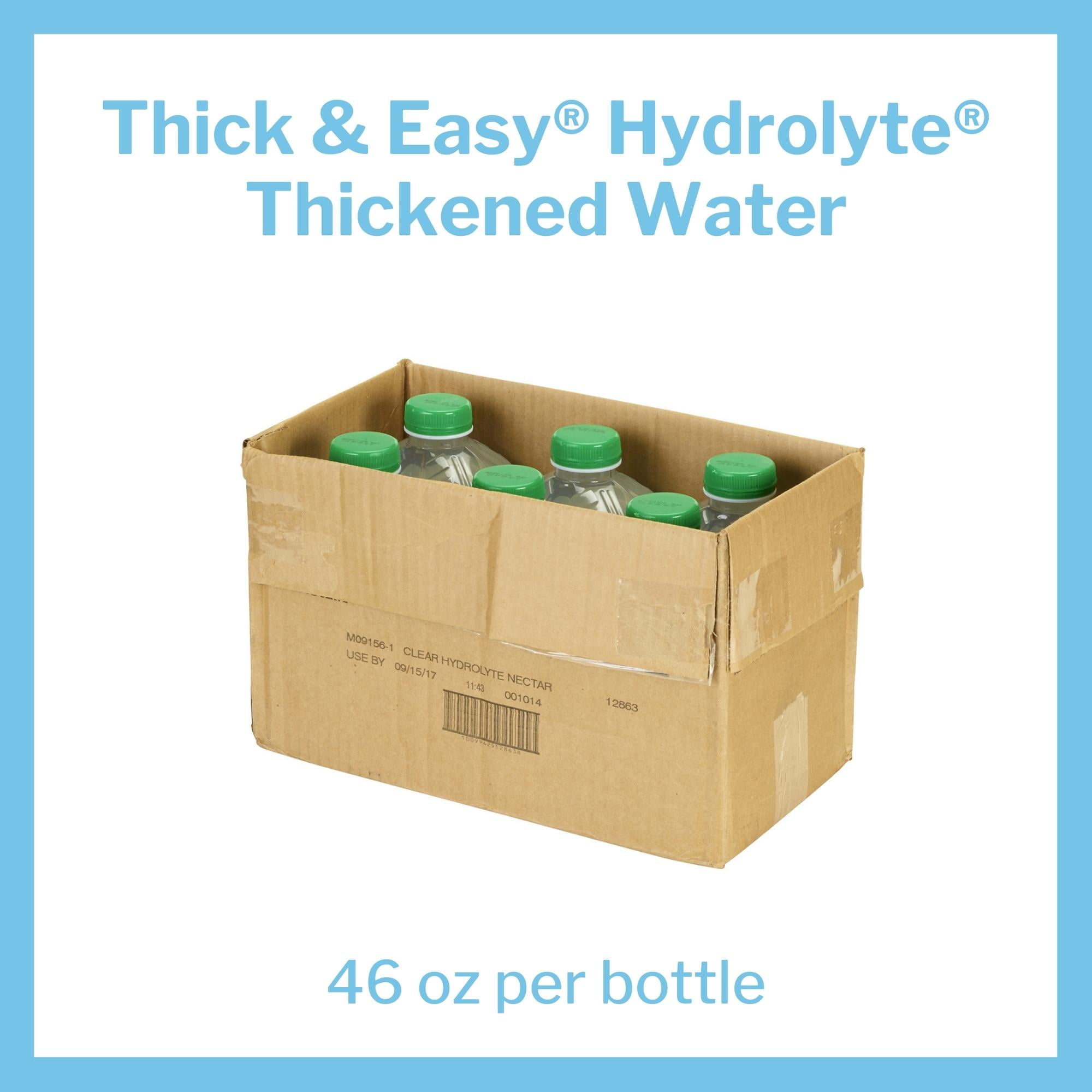 Hormel Thick & Easy Hydrolyte Thickened Water Lemon 46 oz. Bottle 6 Ct