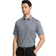 thumbnail image 4 of Xidunhg Men's Golf Polo Shirts Short Sleeve Print Performance Moisture Wicking Dry Fit Outdoor Golf Shirts for Men, 4 of 9