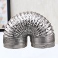 thumbnail image 5 of 1 Pc 1.5m Thicken Aluminum Foil Duct Hose Flex Air Intake Pipe Ventilation Fan Exhaust Vent Hose for HVAC Ventilation 180mm Diameter (Silver), 5 of 6