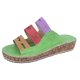 thumbnail image 2 of Sandalias de cuña para mujer, a la moda, de colores mezclados, informales, zapatillas Wmkox8yii hj789, 2 of 5
