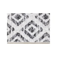 thumbnail image 3 of Novelle Home Meridian Grey Diamond Distressed Rug, 3 of 10