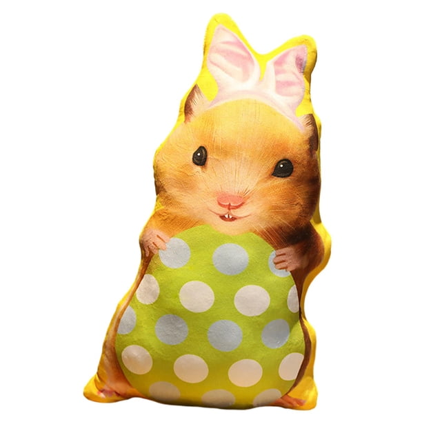 Cojín decorativo de conejito de Pascua para dormitorio Verde 45cm