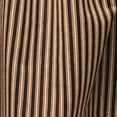 thumbnail image 3 of Home Collection by Raghu York Ticking Black Gathered Swag, 72 by 63", 3 of 4