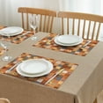 thumbnail image 5 of Placemats Set Of 4 Linen Non Slip Table Place Mats Welcome Fall Maple Leaf Pumpkins Dinner Mats for Party Kitchen Dining Decoration, 5 of 7