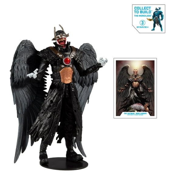 DC Multiverse Build-A The Batman Who Laughs with Sky Tyrant Wings Action Figure 7"