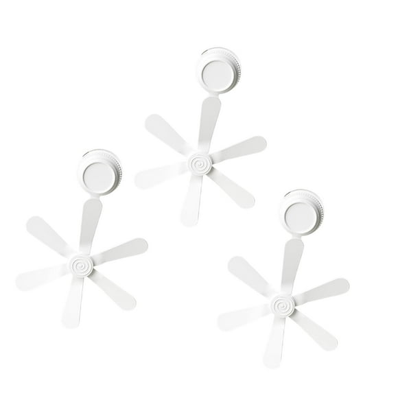 Deflector de aire acondicionado de 3 piezas, deflector de viento para parabrisas con ventosa Blanco