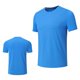 thumbnail image 1 of Camisas de Manga Corta para Hombre Color Sólido Deportes Top Blusa de Cuello Redondo, Casual para Al Aire Libre Y Uso Diario, 1 of 6