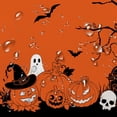 thumbnail image 4 of Oval Halloween Tablecloth 60x84 Inch,Orange Pumpkin Skull Ghost Tablecloth,Polyester Waterproof Wrinkle-Resistant and Durable Table Cloth,Suitable for Halloween,Parties,Holiday,Kitchens, 4 of 6