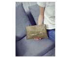 thumbnail image 4 of Sac à Main pour Femmes à Paillettes Scintillantes Fête Soirée Pochette Enveloppe Portefeuille (Doré), 4 of 5