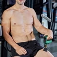 thumbnail image 3 of Masajeador de percusión de mano recargable músculo vibración masaje fitness relajación cuerpo máquina equipo físico verde kenally CE001199-04B, 3 of 7
