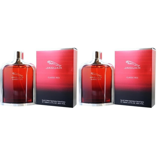 Perfume Jaguar Classic Red Eau De Toilette 100 ml para hombre x2