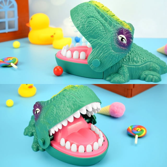Juego de mordedura de dinosaurio para dedos, juguete de dinosaurio dentista, divertido juego de mesa para fiestas, juego de dientes de dinosaurio, juguete para niños