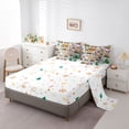 thumbnail image 5 of Homewish Chic Christmas Tree 7-Piece Bedding Comforter Set,Merry Christmas King Bedding Sets,Cartoon Santa Claus Bed Sheets For Girl Teens,Super Cozy Room Decor Reversible, 5 of 8
