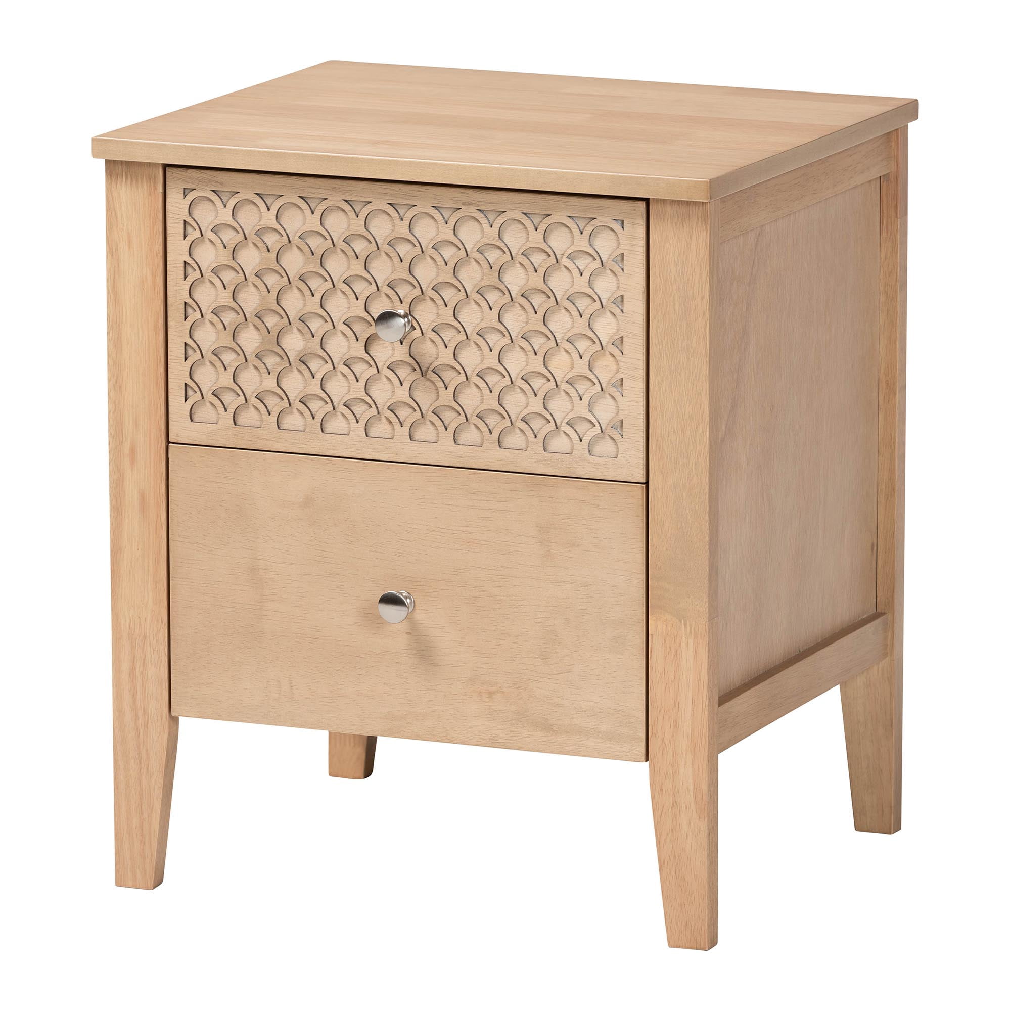 Baxton Studio Lara Modern Bedroom Set, 3-Piece, Twin, Oak Brown