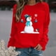 thumbnail image 1 of Suéter de Navidad para mujer, Jersey suelto de manga larga con cuello redondo, jerséis estampados, suéter cálido de punto feo, Tops de sudadera, Otoño e Invierno, 1 of 5