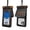 black, variant on Sponge-floating waterproof phone case, suitable for swimming and rafting, with two compartments and two pockets for phone protection.