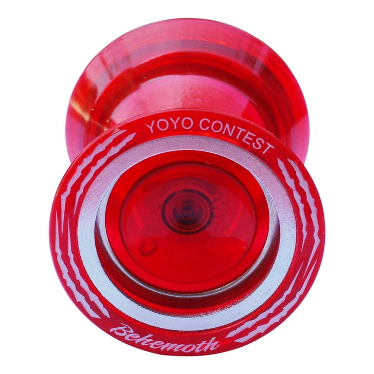 MAGICYOYO K10 Behemoth Yo Yo Polycarbonate with Metal Ring Unresponsive YoYo Super Wide Super Fun Red