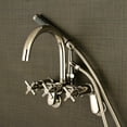 thumbnail image 6 of Kingston Brass AE8156DX 7" Adjustable Wall Mount Tub Fi AE8156DX, 6 of 7