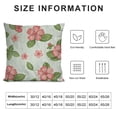 thumbnail image 5 of SHANXI Throw Pillow Covers Cute Pink Flowers Various and Green Polka Dots Tile Decorative Graphic 18x18in, 5 of 5