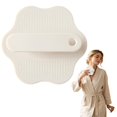 thumbnail image 2 of 1 Pc Silicone Body Scrubber Gentle Exfoliating Brush on Sensitive Skin Soft Shower Scrubber for Body, Hygienic Silicone Loofah Bathroom Essentials Brush for Women, Men, 3.93 Inch, Beige, 2 of 6
