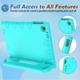 thumbnail image 5 of SUPNICE Kids Case for Walmart Onn 11 Inch Tablet Pro 2023 (Model: 100110027), Lightweight Shockproof Convertible Handle Stand Case for Onn Tablet Pro 11",Green, 5 of 7