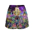 thumbnail image 2 of Island My Singing Monsters Women's Leg Shorts Drawstring Elastic High Waist Loose Short Summer Home Beach Holiday Sweat Shorts With Pockets For Lady Girls, 2 of 6