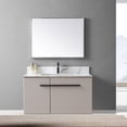 thumbnail image 5 of Leavader 37 Inches Luxurious Carrara White and Gold Sintered Stone Bathroom Vanity Top with Ceramic Basin and Backsplash - Single Faucet Hole, Cabinet Not Included, 5 of 9
