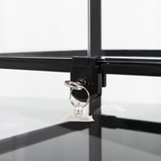 REPTIZOO الزجاج المقسى الكامل الزواحف Terrarium ، Bio Deep Hybrid 24Lx24Wx48H ؛ سهل التجميع