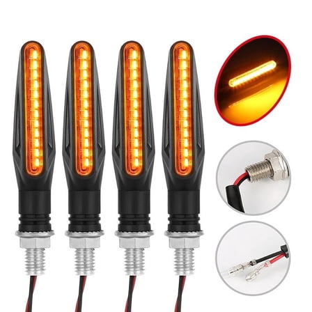 Amber LED Motorcycle Light 4 Pack