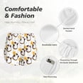 thumbnail image 4 of KLL Penguin With Flowers Pattern Shorts Women,Athletic Shorts High Waisted Running Shorts Pocket Sporty Short Gym Elastic Workout Shorts-X-Large, 4 of 7