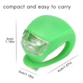thumbnail image 3 of 3uds. Luz De Silicona Bicicleta Delantera Impermeable Accesorios De Bicicleta Verde 2 Piezas, 3 of 4